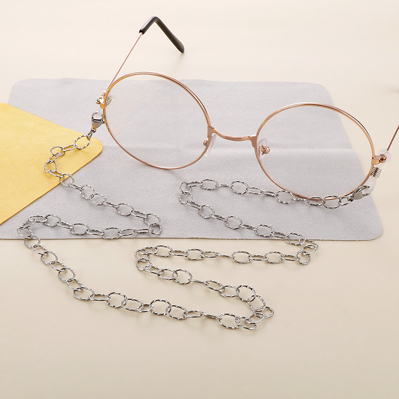 Casual Cute Handmade Solid Color Stainless Steel Unisex Glasses Chain display picture 12