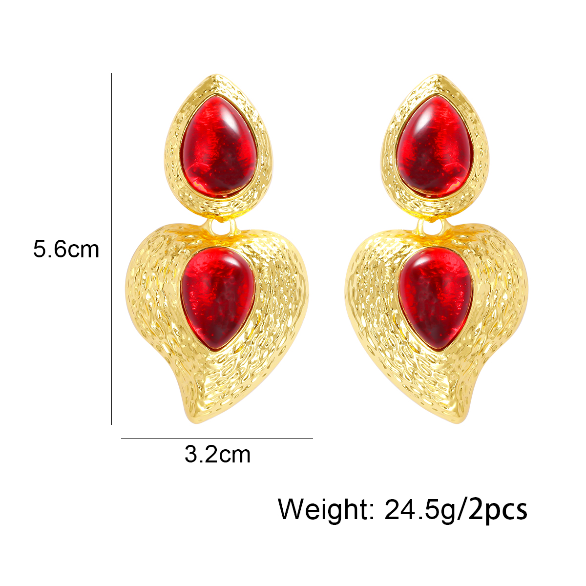 1 Pair Vintage Style Lady Streetwear Heart Shape Flower Bird Plating Imitation Pearl Alloy Drop Earrings Ear Studs display picture 5