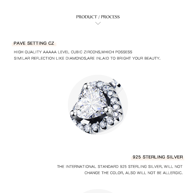 Ins-stil Romantisch Glänzend Herzform Sterling Silber Überzug Inlay Zirkon Ringe Ohrringe Halskette display picture 2