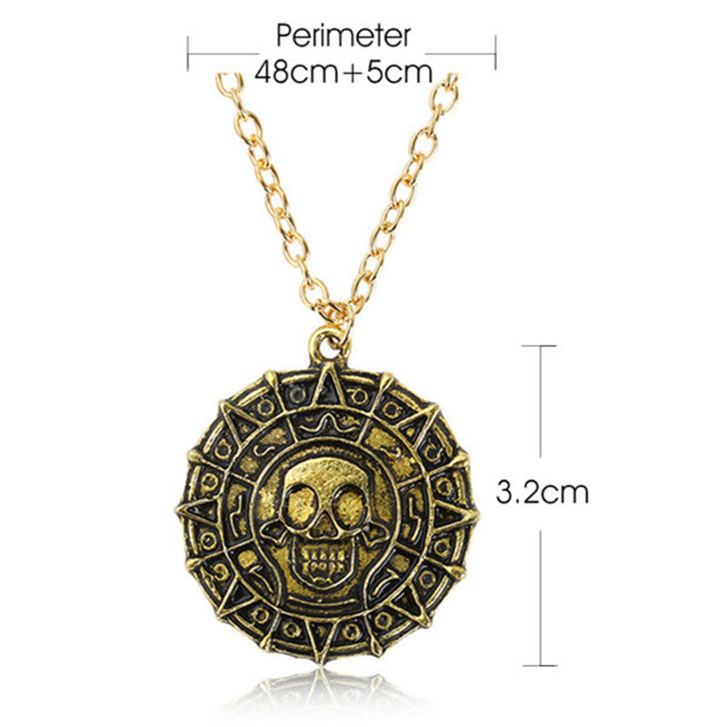 Wholesale Jewelry Hip-hop Rock Punk Geometric Cross Skull Alloy Metal Rhinestones Zircon Gold Plated Silver Plated Pendant Necklace display picture 14