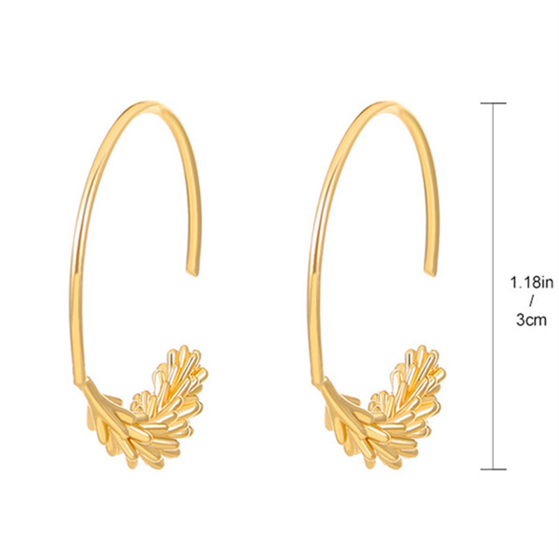 Vintage Style Vacation Streetwear Geometric Leaf Flower Alloy Metal Brass Inlay Rhinestones Zircon 18k Gold Plated Gold Plated Silver Plated Women's Earrings display picture 13