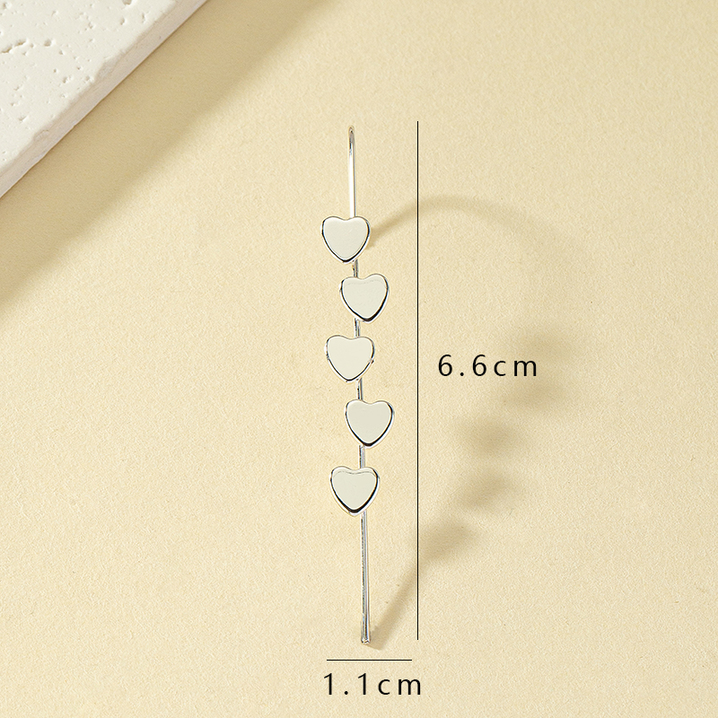 Einfacher Stil Künstlerisch Herzform Legierung Überzug Frau Ohrringe display picture 6