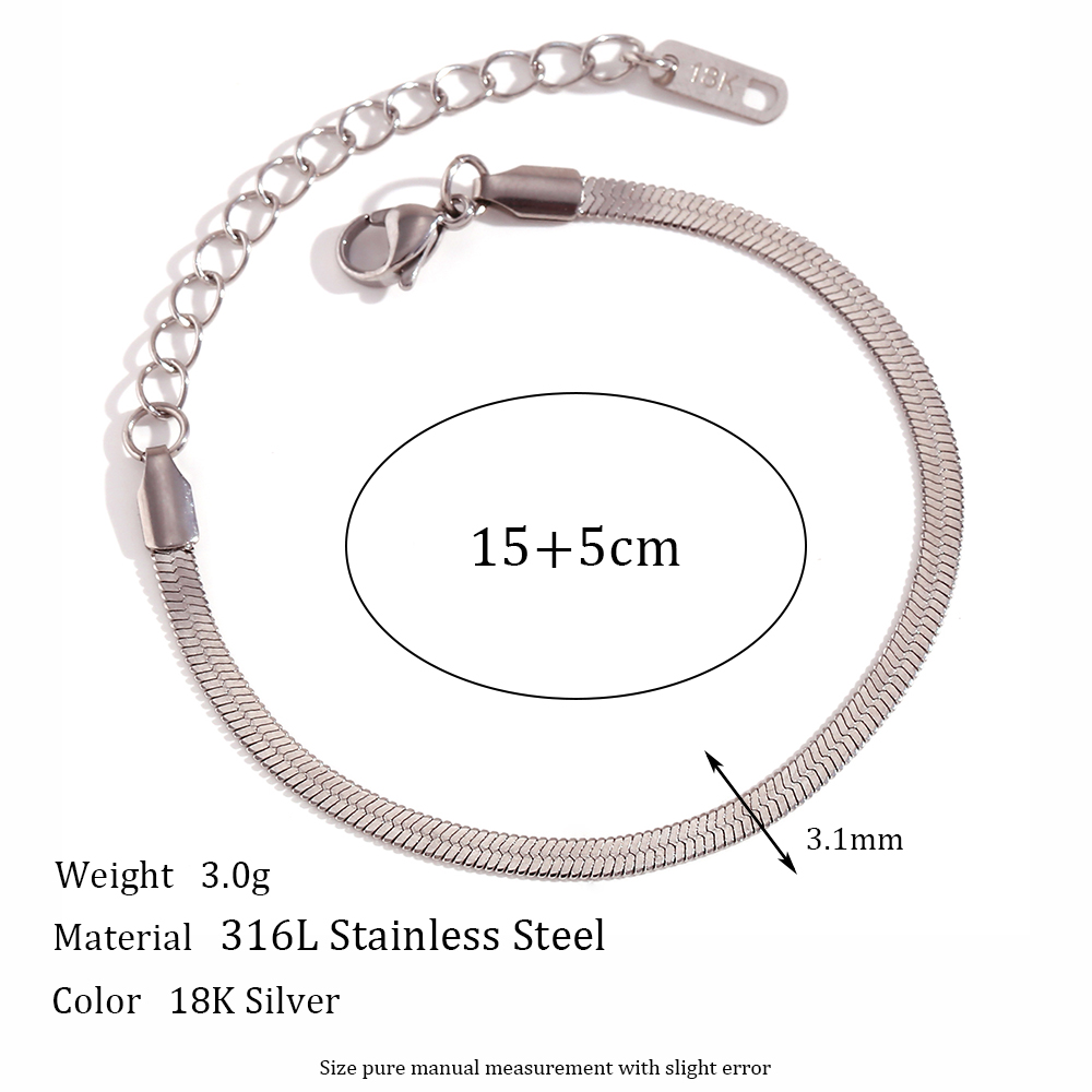 Basic Classic Style Solid Color Stainless Steel Plating 18k Gold Plated Anklet Necklace display picture 2