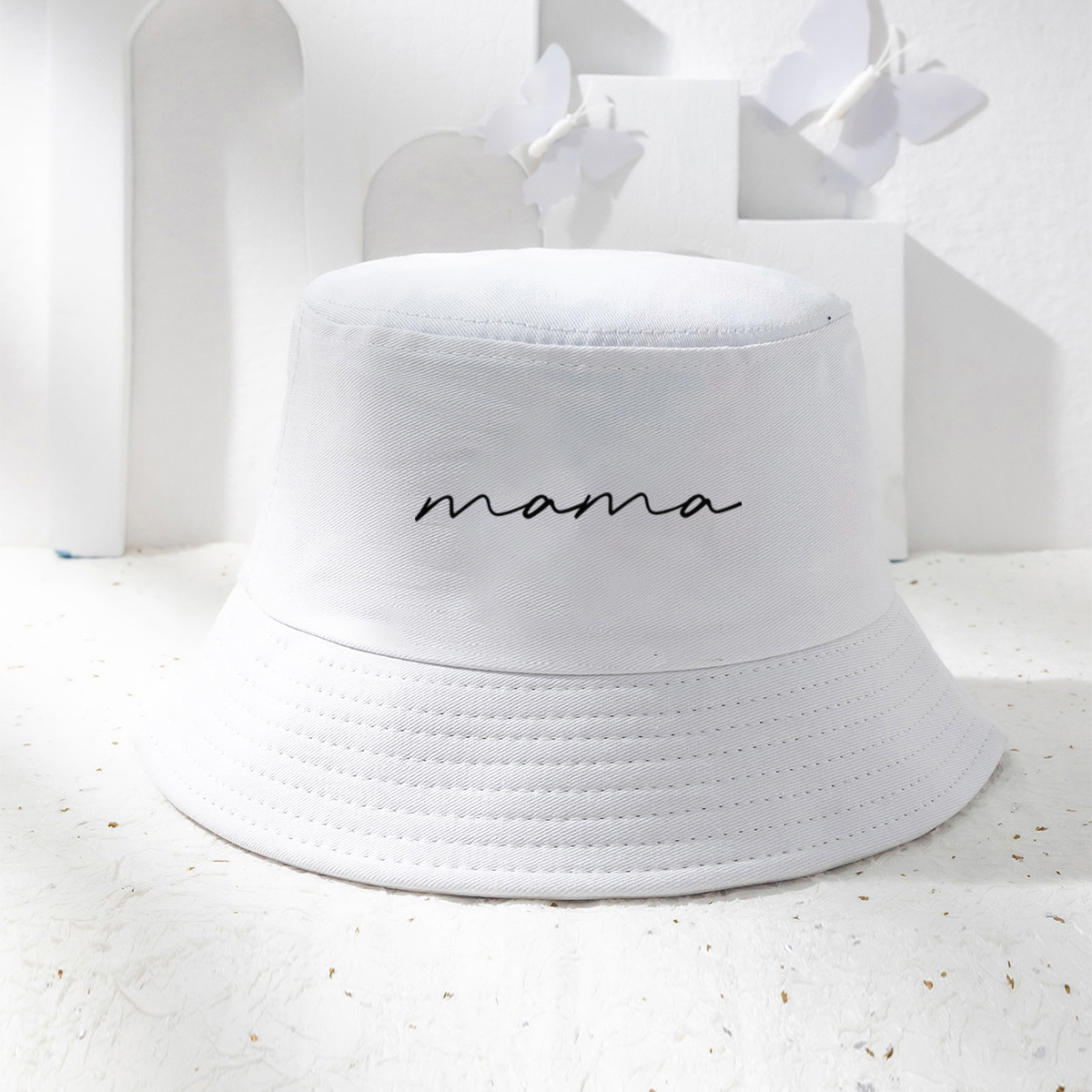 Unisex Casual Mama Letter Printing Wide Eaves Bucket Hat display picture 5