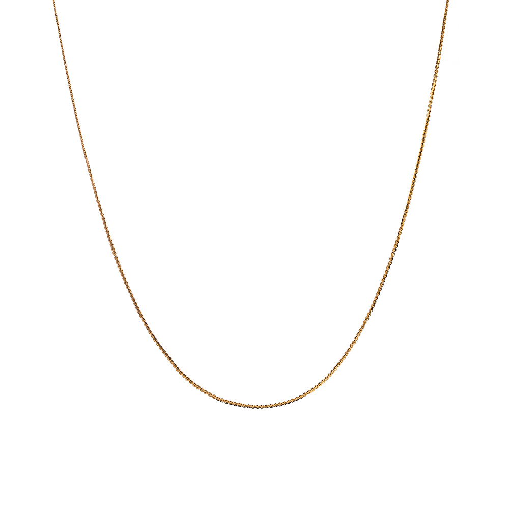 Casual Simple Style Solid Color Stainless Steel 18k Gold Plated Necklace display picture 1