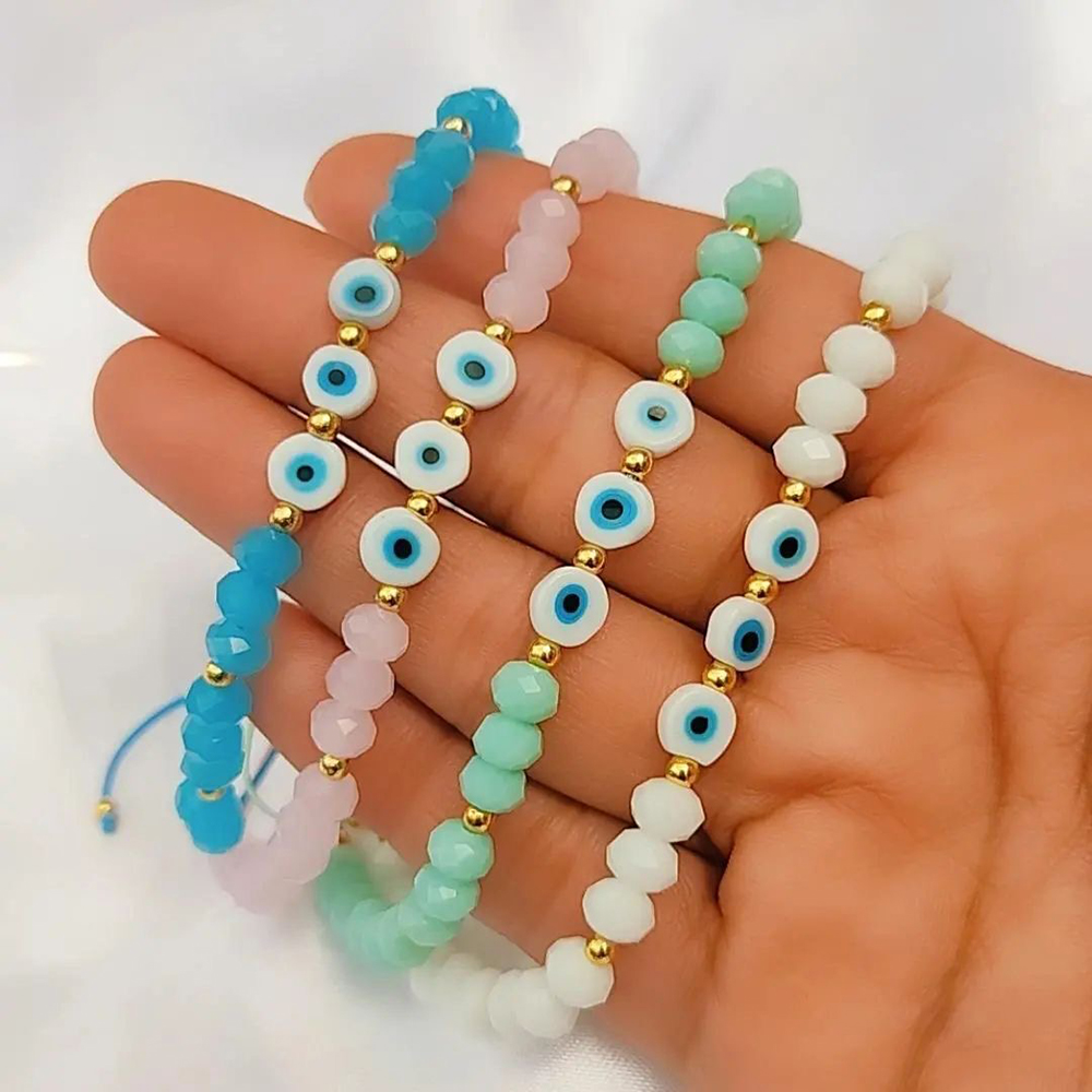 Casual Eye Artificial Crystal Glass Wholesale Bracelets display picture 27