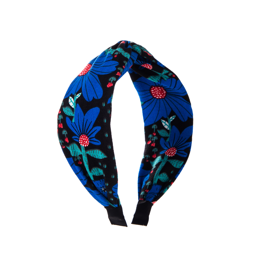 Casual Simple Style Flower Cloth Printing Hair Band display picture 5