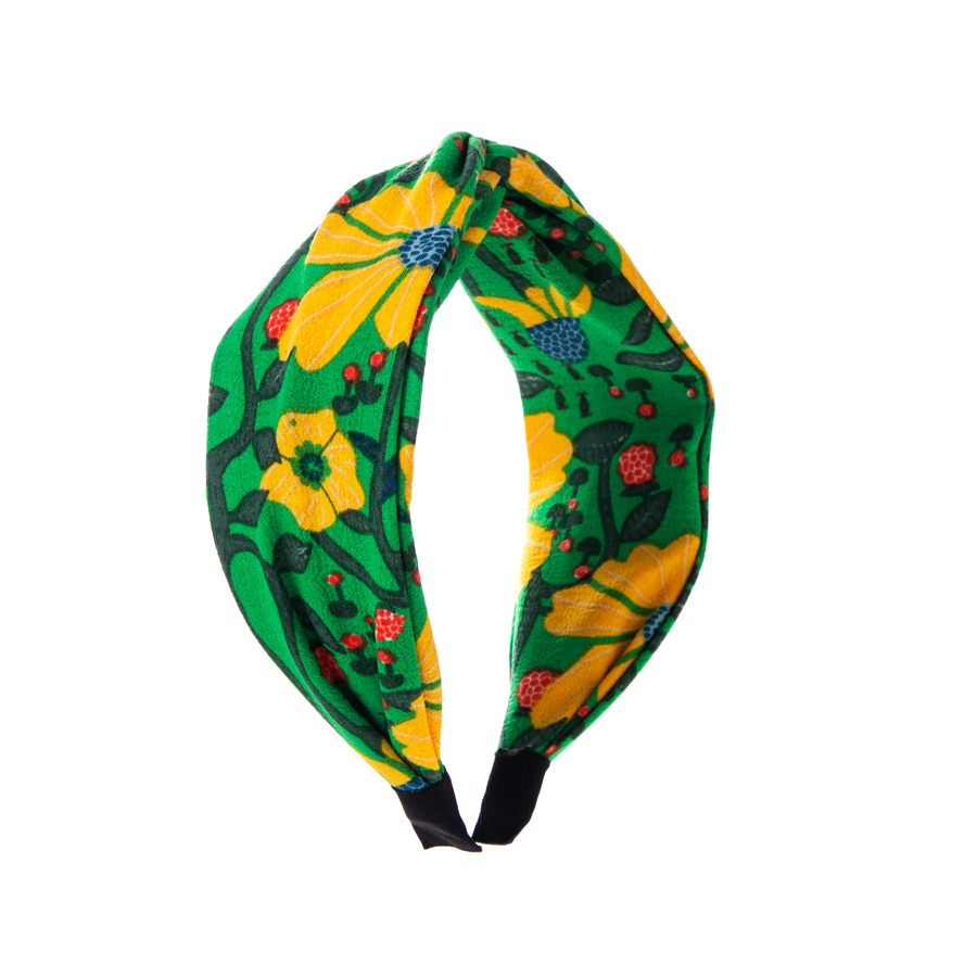 Casual Simple Style Flower Cloth Printing Hair Band display picture 6