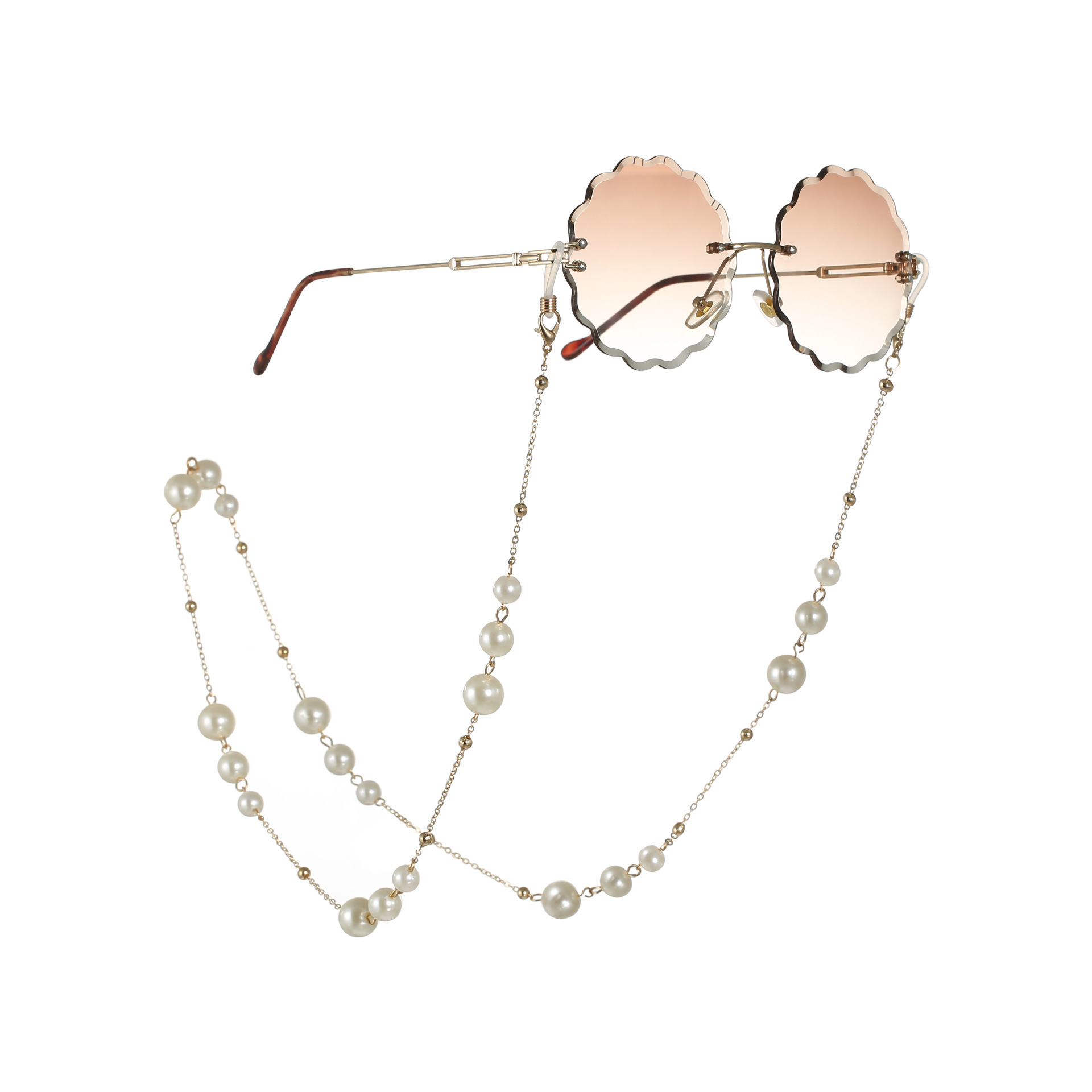 Casual Round Alloy Unisex Glasses Chain display picture 7