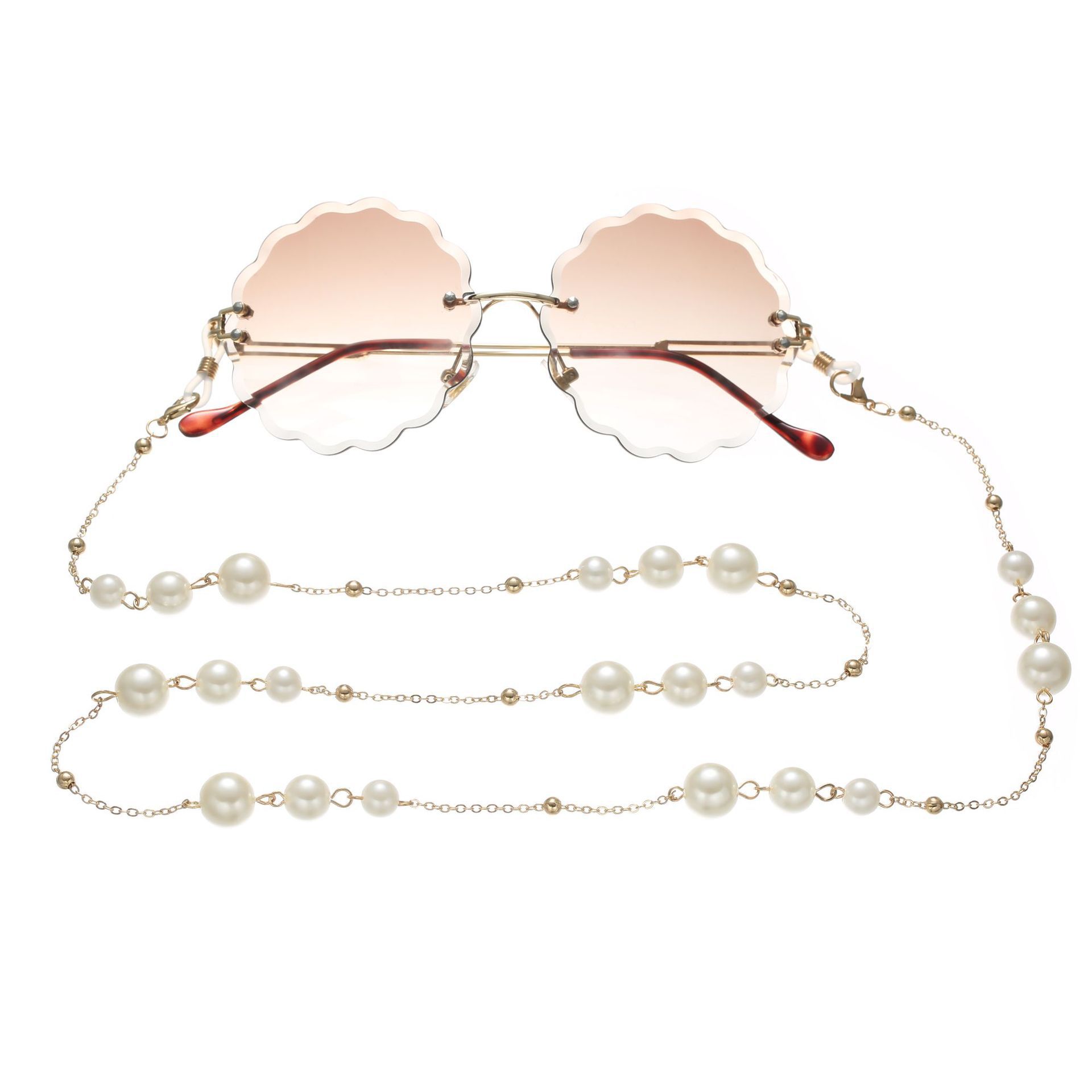 Casual Round Alloy Unisex Glasses Chain display picture 2