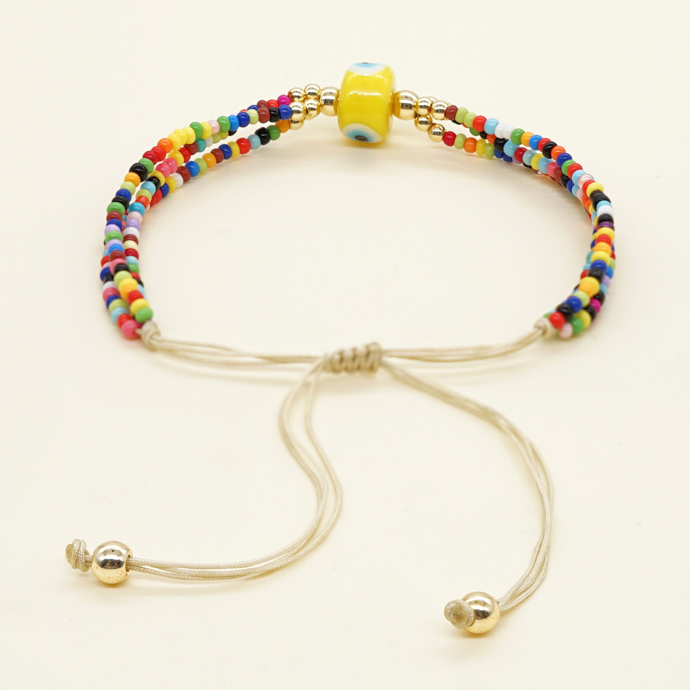 Bohemio Ojo Vidrio Venta Al Por Mayor Pulsera display picture 1