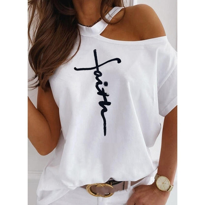Women's T-shirt Short Sleeve T-shirts Casual Letter display picture 1
