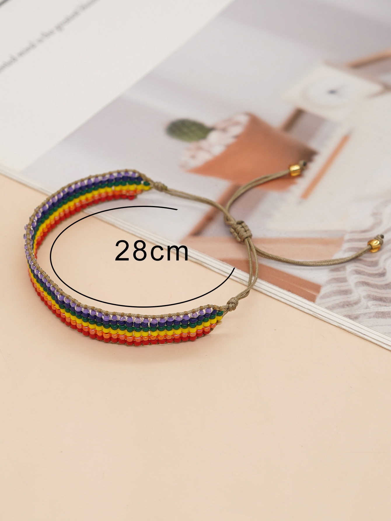 Casual Simple Style Letter Heart Shape Glass Beaded Braid Unisex Bracelets display picture 31