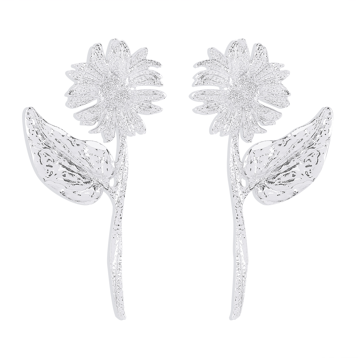 Elegant Flower Alloy Women's Earrings display picture 1