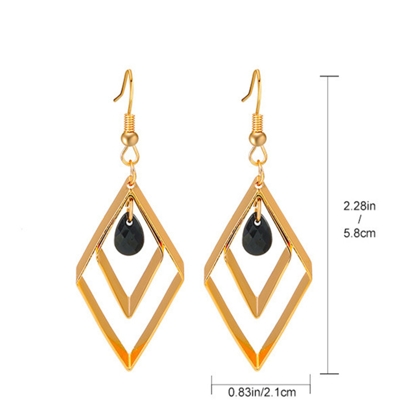 1 Pair Casual Vintage Style Human Face Leaf Heart Shape Plating Hollow Out Inlay Alloy Metal Brass Resin Zircon 18k Gold Plated Gold Plated Silver Plated Earrings display picture 6