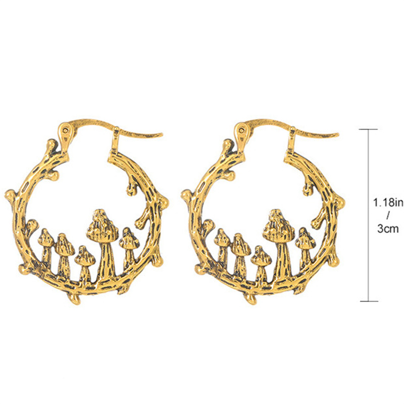 1 Pair Casual Vintage Style Human Face Leaf Heart Shape Plating Hollow Out Inlay Alloy Metal Brass Resin Zircon 18k Gold Plated Gold Plated Silver Plated Earrings display picture 9