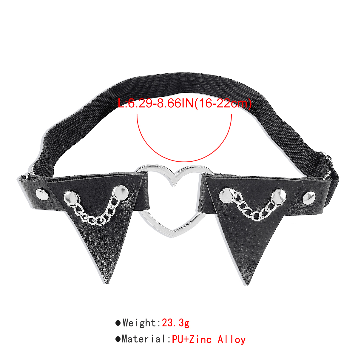 Wholesale Jewelry Gothic Sexy Heart Shape Pu Alloy Body Chain display picture 17