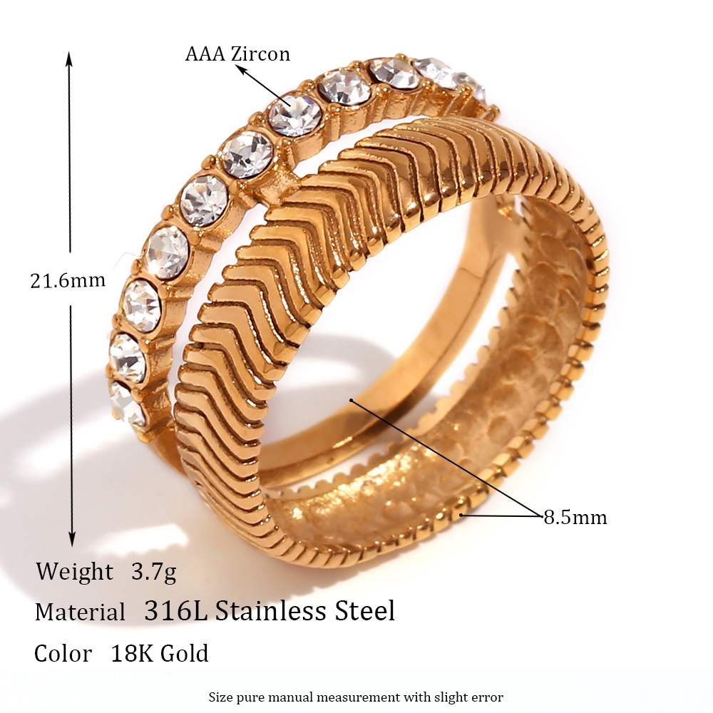 Vintage Style Classic Style Solid Color Stainless Steel Plating Inlay Rhinestones 18k Gold Plated Bracelets Earrings Necklace display picture 3