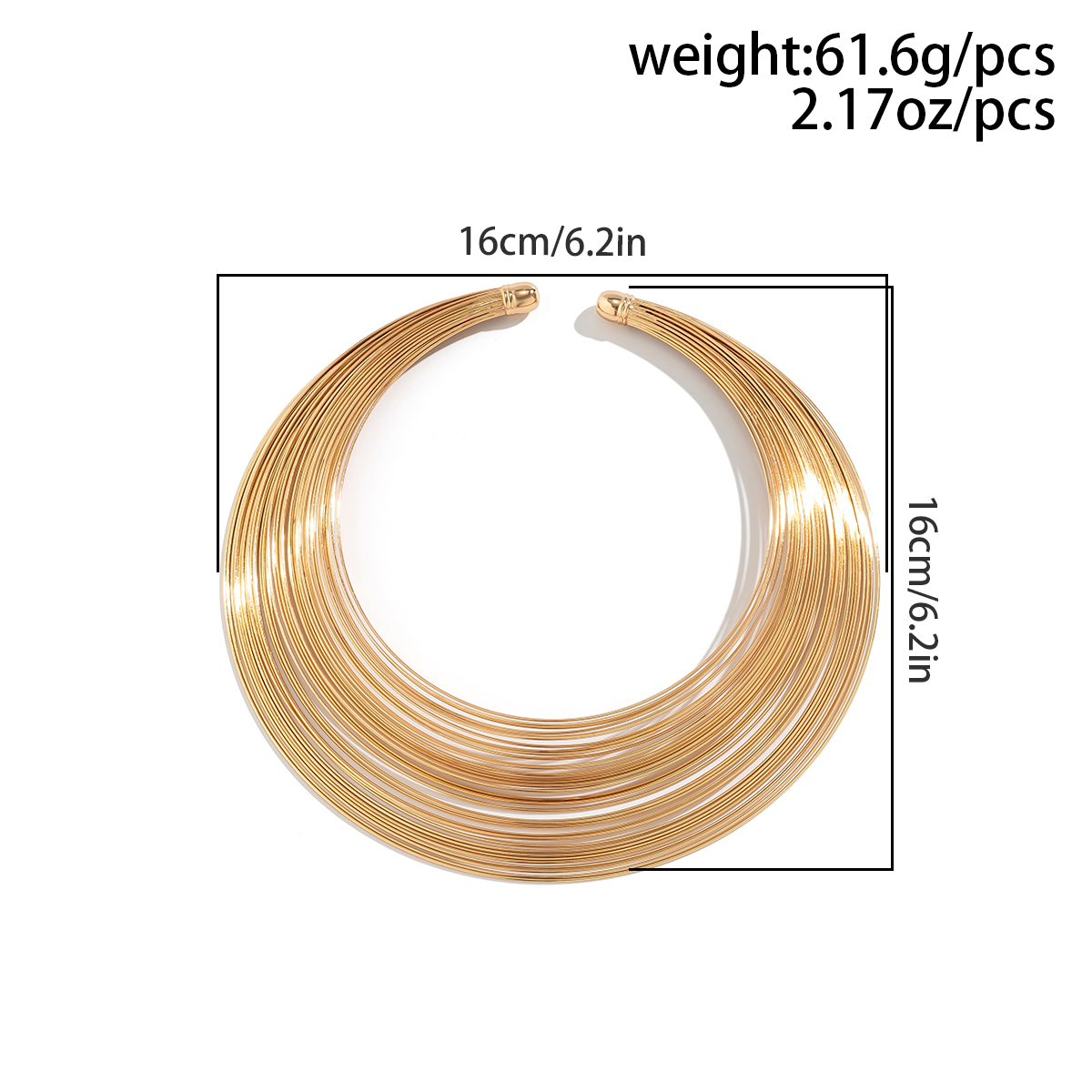 Wholesale Jewelry Vintage Style Exaggerated Classic Style Round Iron Layered Necklace display picture 1