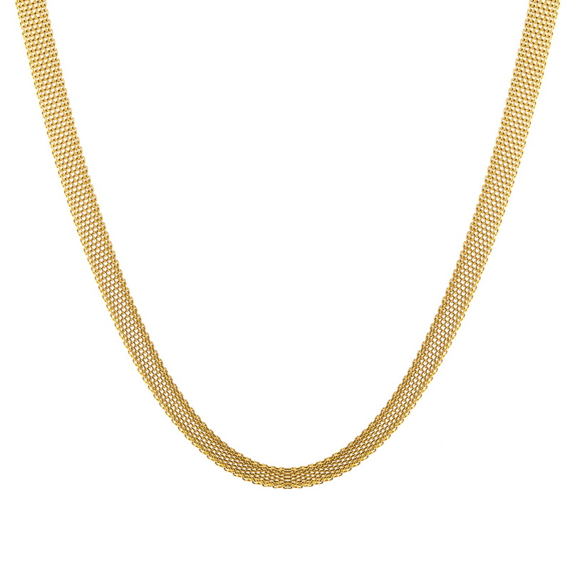Acero Inoxidable 304 Chapados en oro de 18k Estilo Vintage Enchapado Color Sólido Collar display picture 5