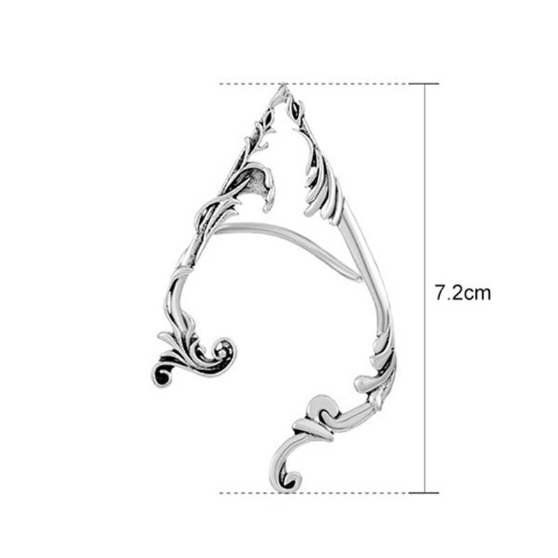 Hip-hop Punk Streetwear Heart Shape Snake Dragon Alloy Metal Copper Plating 18k Gold Plated Gold Plated Silver Plated Women's Ear Clips display picture 7