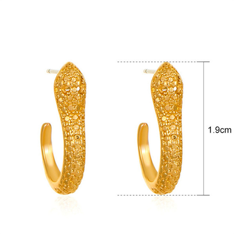 Hip-hop Punk Streetwear Heart Shape Snake Dragon Alloy Metal Copper Plating 18k Gold Plated Gold Plated Silver Plated Women's Ear Clips display picture 16