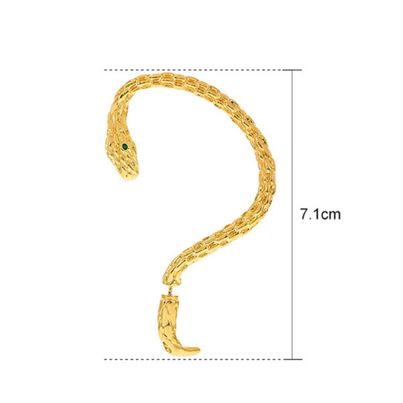 Hip-hop Punk Streetwear Heart Shape Snake Dragon Alloy Metal Copper Plating 18k Gold Plated Gold Plated Silver Plated Women's Ear Clips display picture 15