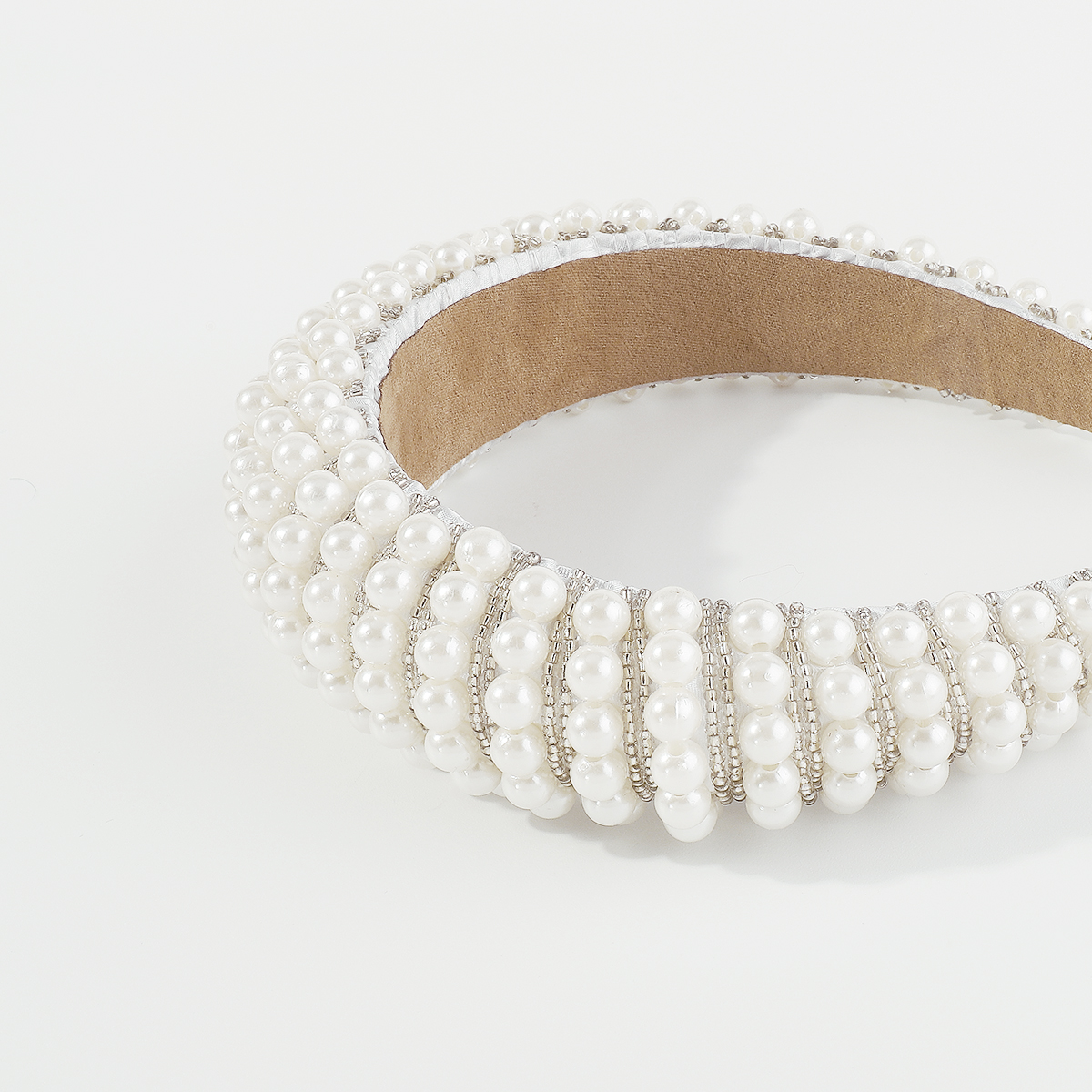 Elegant Retro Geometric Imitation Pearl Seed Bead Handmade Hair Band display picture 10