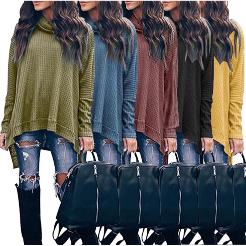 Femmes Tricots Manche Longue Hoodies Et Pulls Molletonnés Décontractée Couleur Unie display picture 7