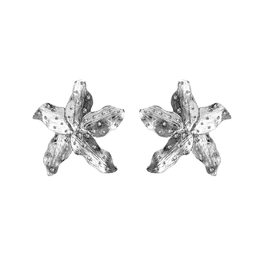 1 Pair Exaggerated Artistic Starfish Plating Alloy Titanium Steel Gold Plated Silver Plated Ear Studs display picture 5