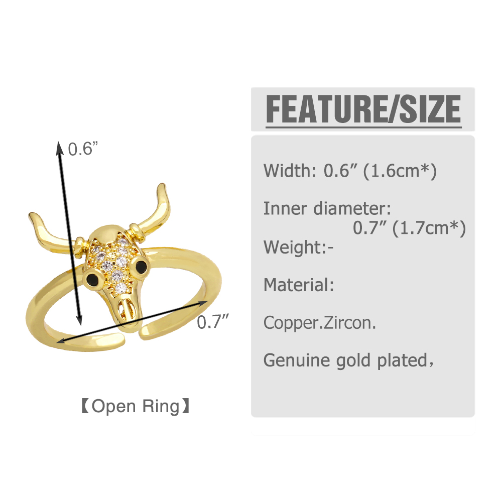 Artistic Heart Shape Copper Plating Inlay Zircon 18k Gold Plated Open Ring display picture 1