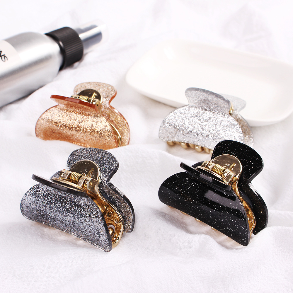 Commute Korean Style Solid Color Arylic Hair Claws display picture 1