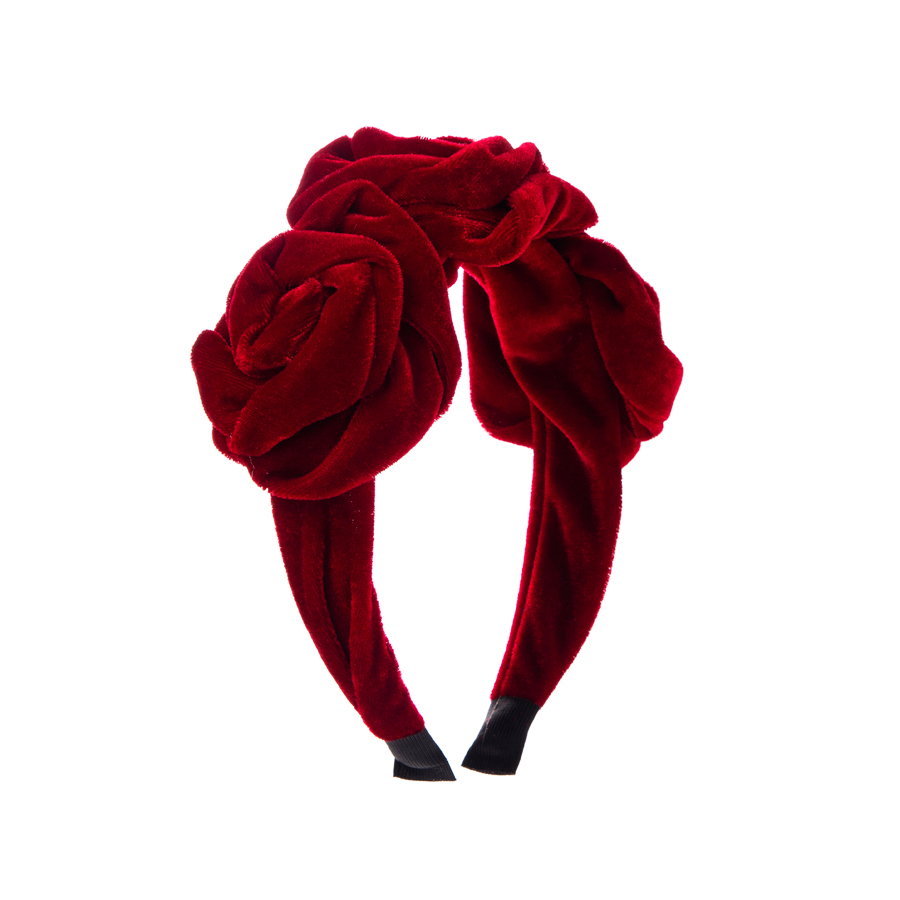 Women's Romantic Flower Flannel Hair Band display picture 6