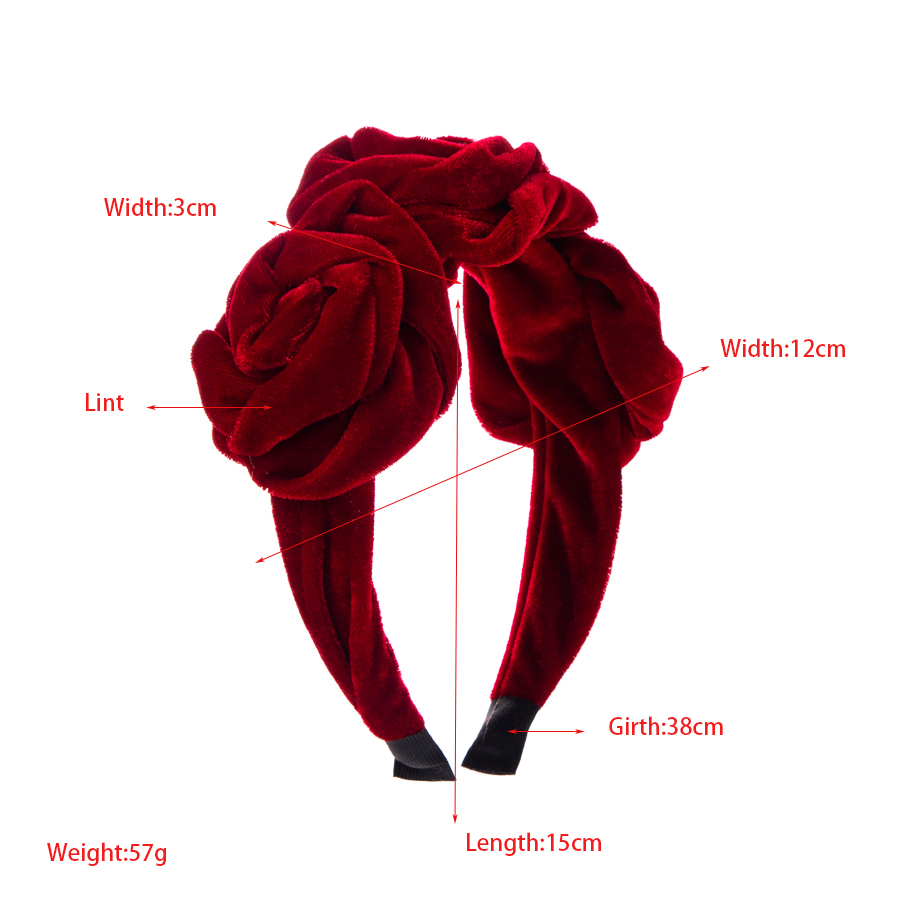 Women's Romantic Flower Flannel Hair Band display picture 1