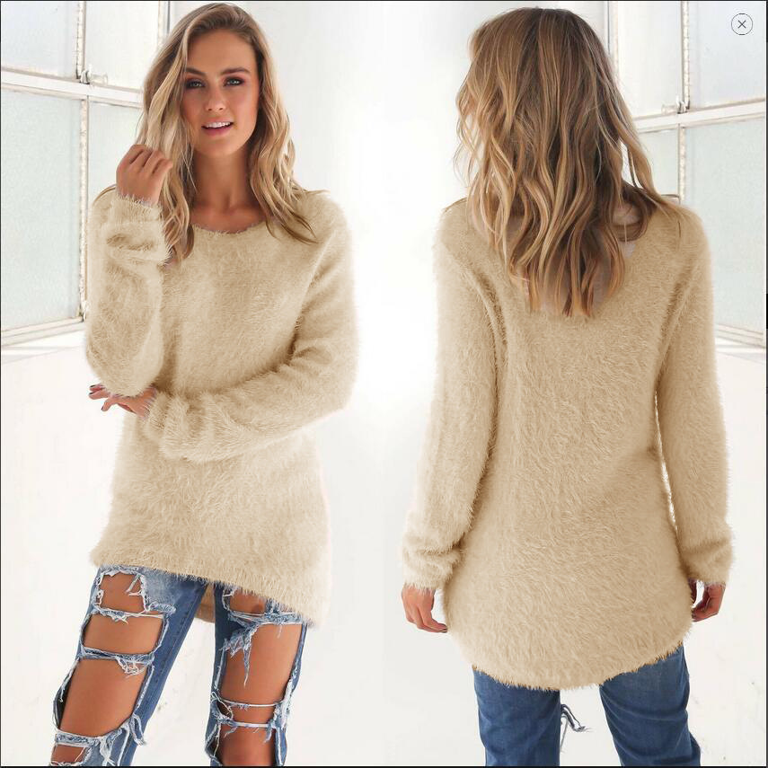 Women's Sweater Long Sleeve Sweaters & Cardigans British Style Solid Color display picture 1