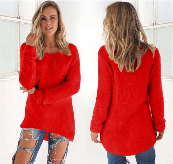 Women's Sweater Long Sleeve Sweaters & Cardigans British Style Solid Color display picture 7