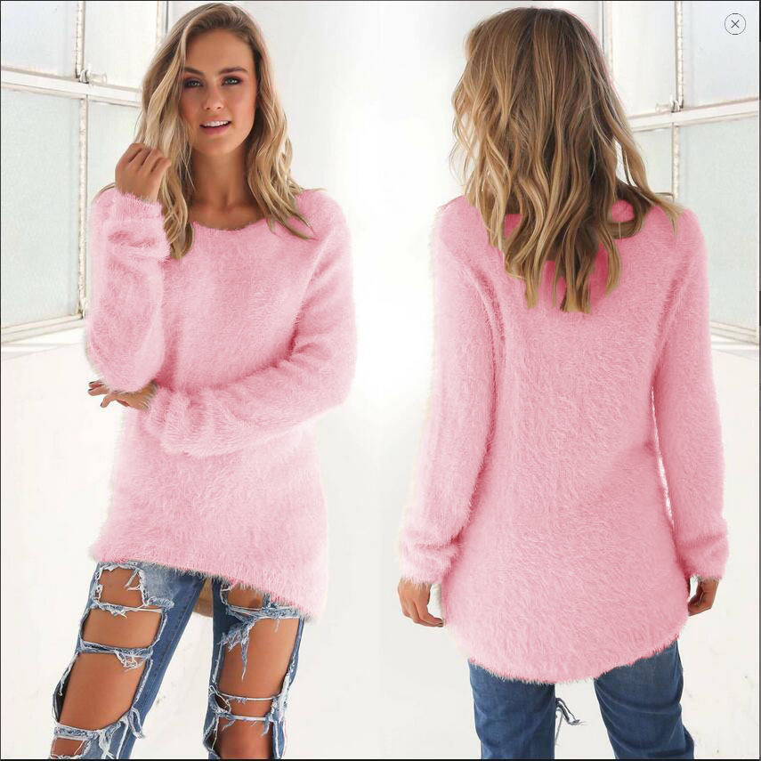 Women's Sweater Long Sleeve Sweaters & Cardigans British Style Solid Color display picture 4