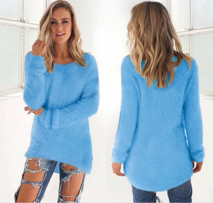 Women's Sweater Long Sleeve Sweaters & Cardigans British Style Solid Color display picture 6