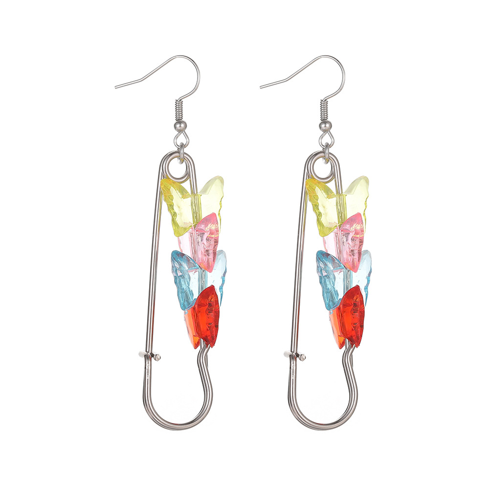 Artistic Butterfly Alloy Resin Plating Women's Drop Earrings display picture 2