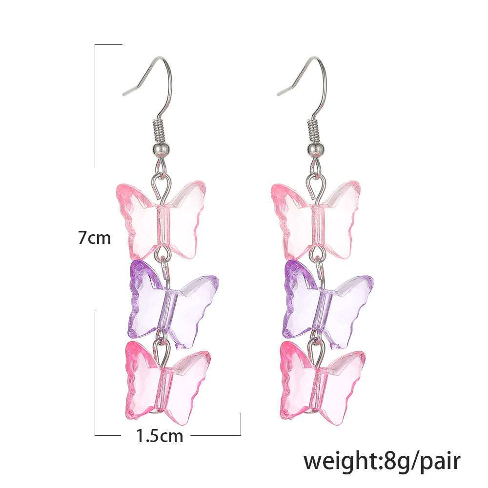 Artistic Butterfly Alloy Resin Plating Women's Drop Earrings display picture 5