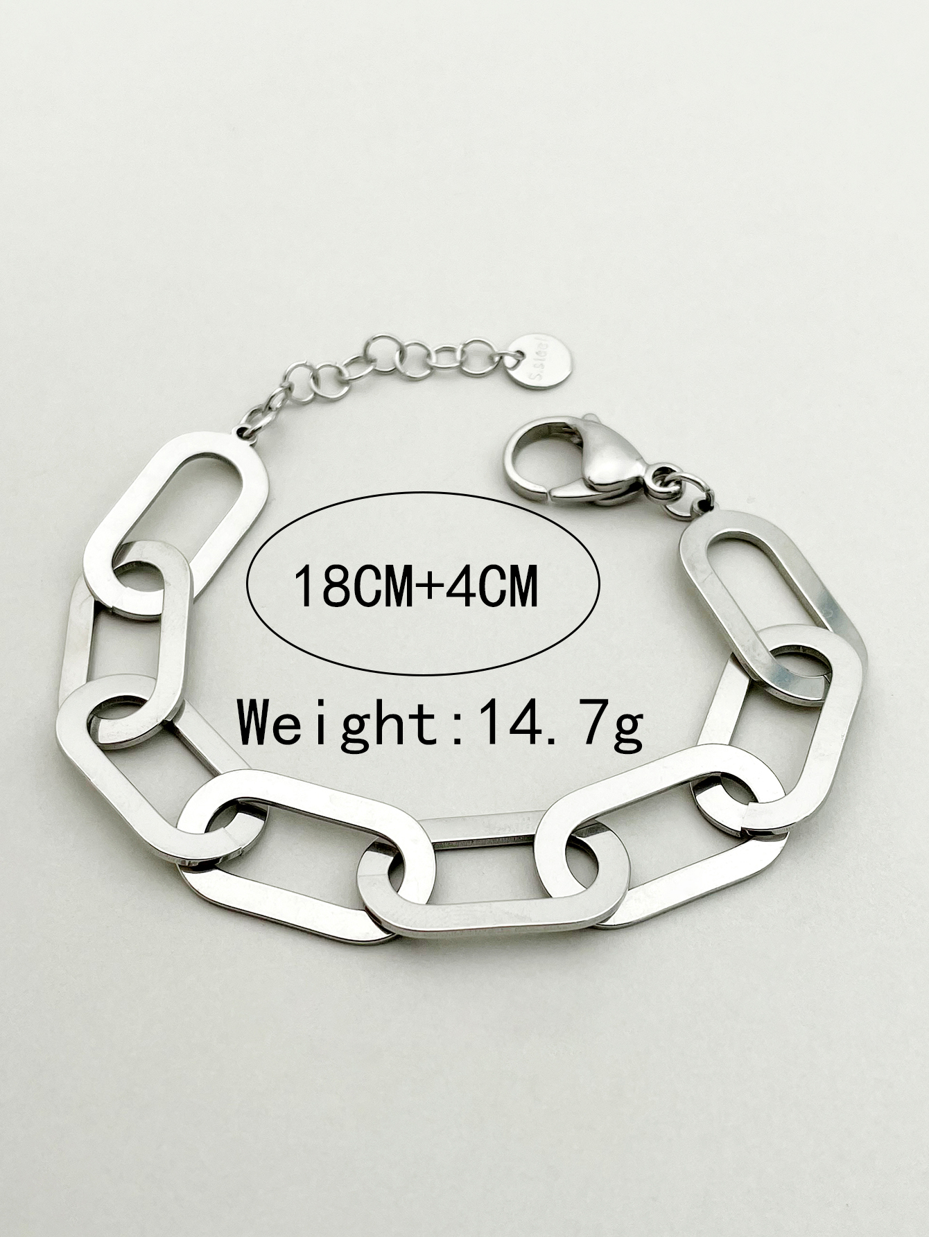 Hip-Hop Punk Solid Color 304 Stainless Steel 14K Gold Plated Bracelets In Bulk display picture 8