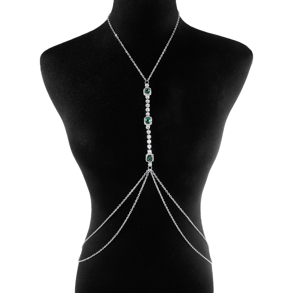 Luxurious Sexy Shiny Geometric Rhinestones Alloy Iron Wholesale Body Chain display picture 10