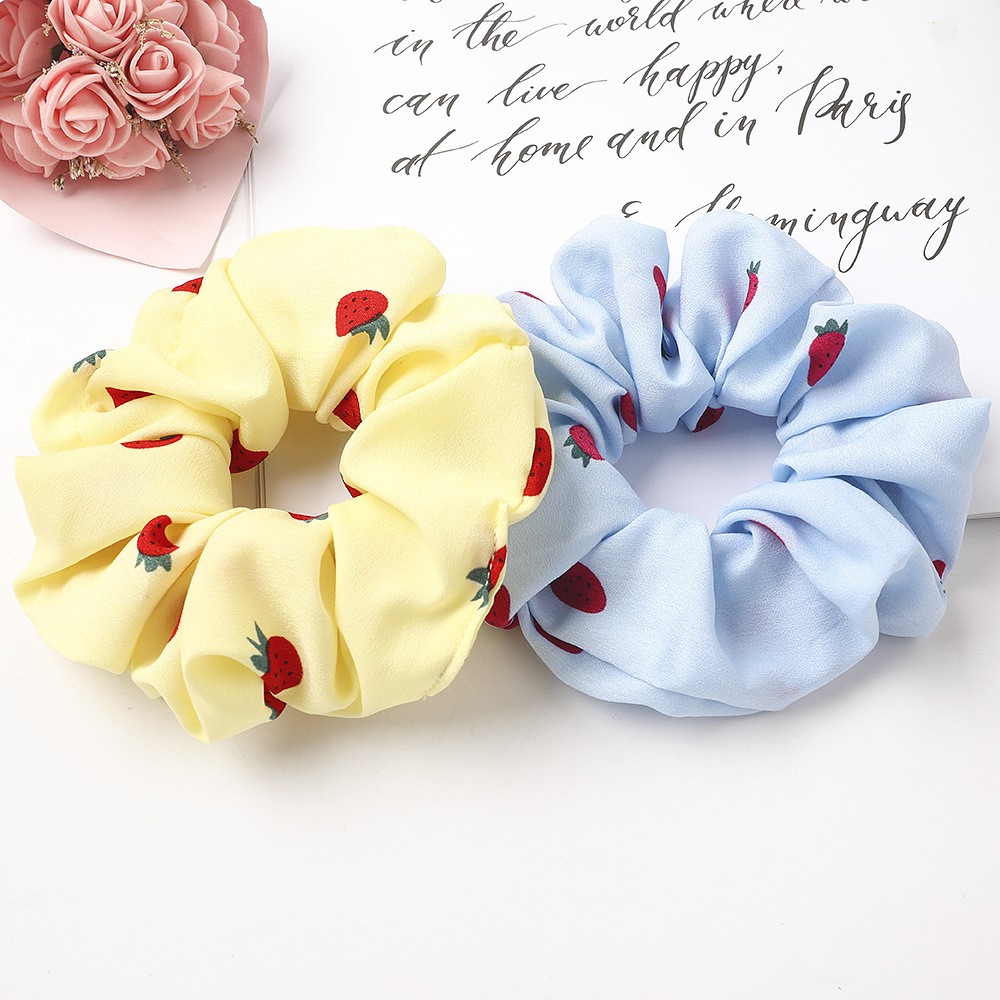 Casual Cute Commute Fruit Cloth Handmade Hair Tie display picture 2