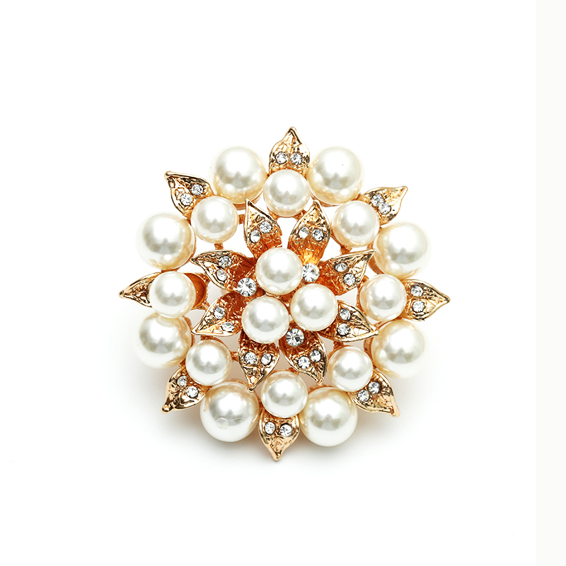 Exaggerated Flower Alloy Inlay Artificial Pearls Rhinestones Women's Rings display picture 3