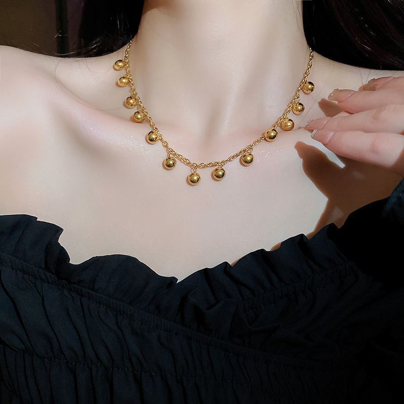 Edelstahl 304 18 Karat Vergoldet Einfacher Stil Überzug Geometrisch Halskette display picture 2
