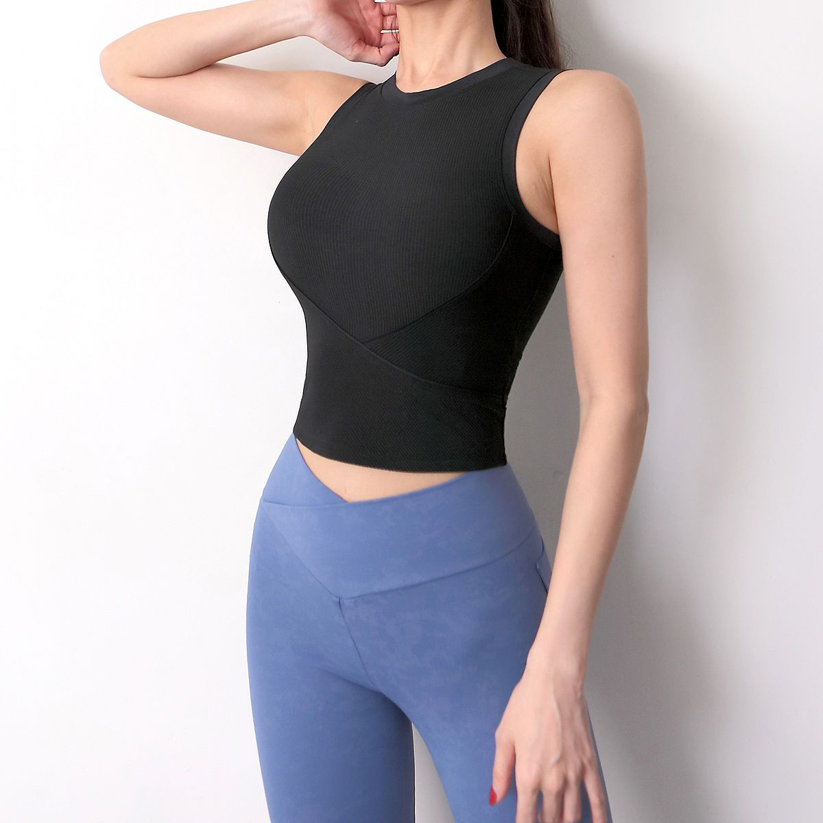 Women's Vest Tank Tops Criss Cross Casual Preppy Style Classic Style Solid Color display picture 9