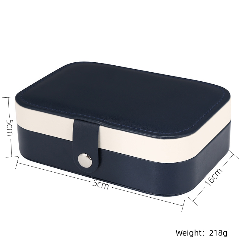 Modern Style Classic Style Solid Color Mixed Materials Flannel Jewelry Boxes display picture 3