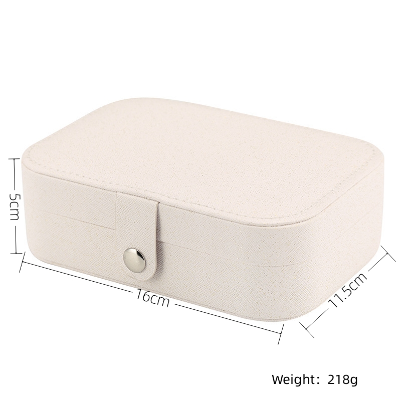 Modern Style Classic Style Solid Color Mixed Materials Flannel Jewelry Boxes display picture 4