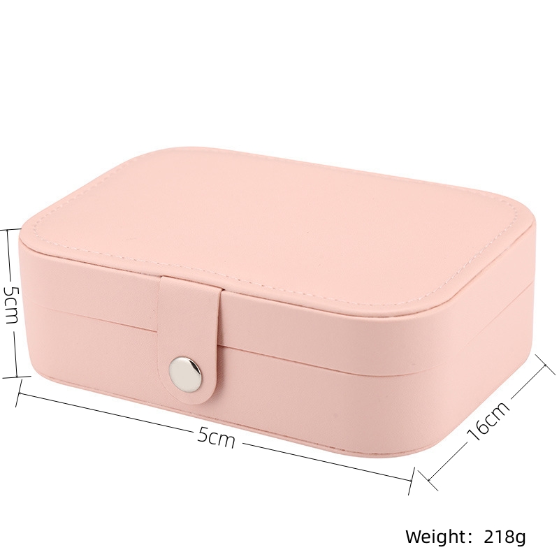 Modern Style Classic Style Solid Color Mixed Materials Flannel Jewelry Boxes display picture 1