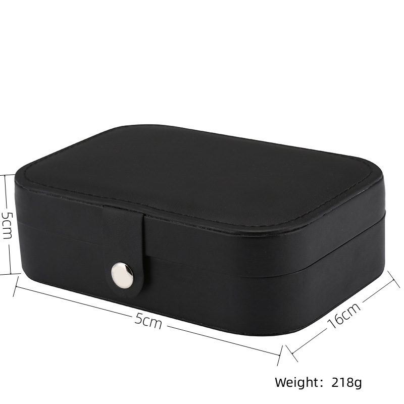 Modern Style Classic Style Solid Color Mixed Materials Flannel Jewelry Boxes display picture 2
